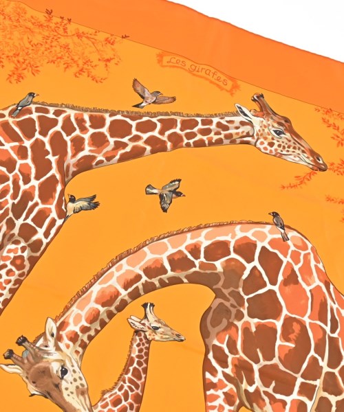 HERMES（エルメス）バンダナ・スカーフ オレンジ サイズ:- レディース/2200654762363