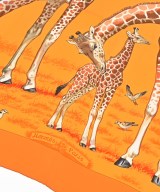 HERMES（エルメス）バンダナ・スカーフ オレンジ サイズ:- レディース/2200654762363