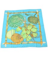 HERMES（エルメス）バンダナ・スカーフ 青 サイズ:90 レディース/2200654762370