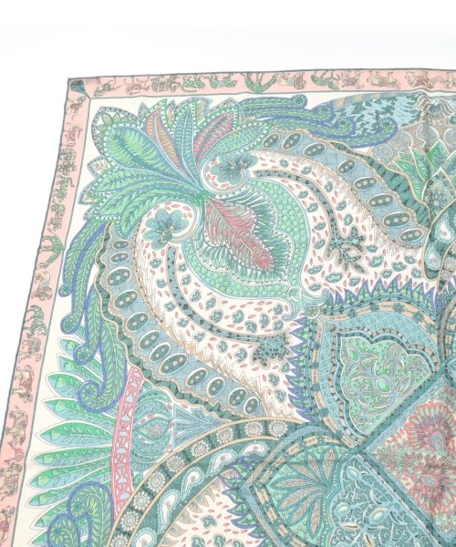 HERMES（エルメス）バンダナ・スカーフ 緑 サイズ:140 レディース/2200655540045