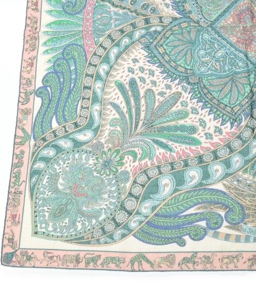 HERMES（エルメス）バンダナ・スカーフ 緑 サイズ:140 レディース/2200655540045