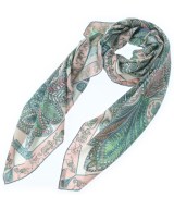 HERMES（エルメス）バンダナ・スカーフ 緑 サイズ:140 レディース/2200655540045