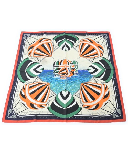 HERMES(エルメス)バンダナ・スカーフ 白 サイズ:90/2200655540052