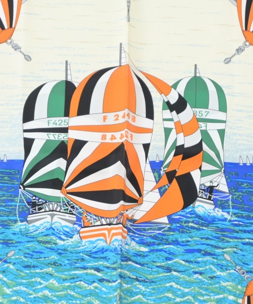 HERMES（エルメス）バンダナ・スカーフ 白 サイズ:90 レディース/2200655540052