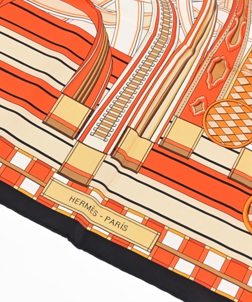 HERMES（エルメス）バンダナ・スカーフ オレンジ サイズ:90 レディース/2200649381067