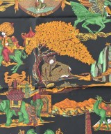 HERMES（エルメス）バンダナ・スカーフ 黒 サイズ:90 レディース/2200656057016