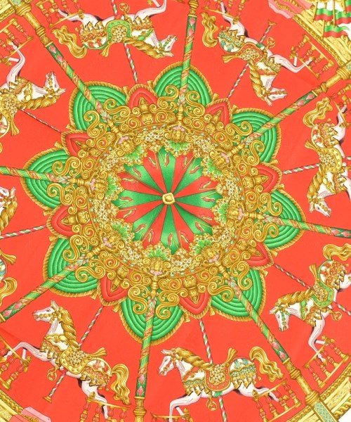 HERMES（エルメス）バンダナ・スカーフ 赤 サイズ:90 レディース/2200656057023