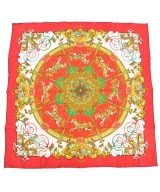 HERMES（エルメス）バンダナ・スカーフ 赤 サイズ:90 レディース/2200656057023