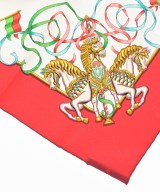 HERMES（エルメス）バンダナ・スカーフ 赤 サイズ:90 レディース/2200656057023