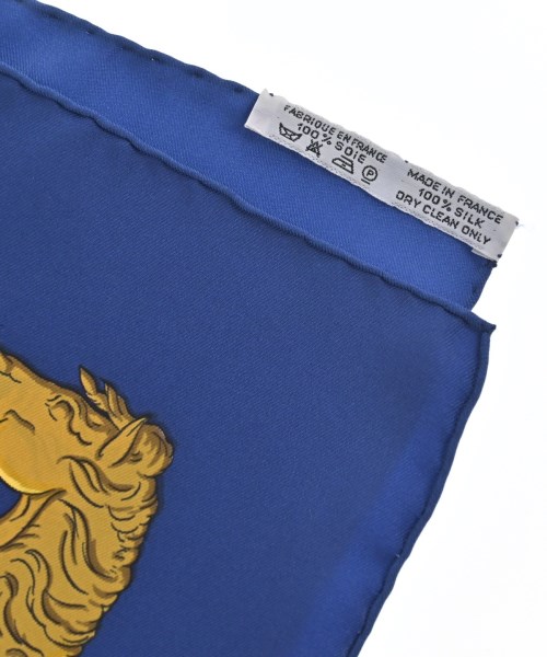 HERMES（エルメス）バンダナ・スカーフ 青 サイズ:90 レディース/2200656057030