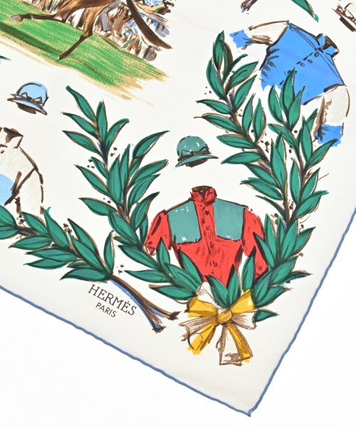 HERMES（エルメス）バンダナ・スカーフ 白 サイズ:90 レディース/2200656057047