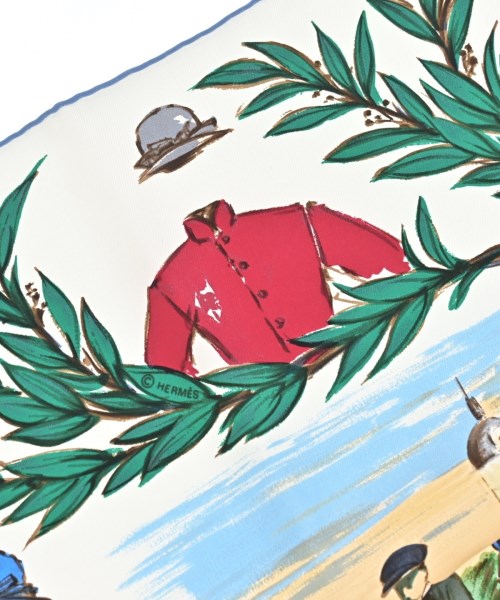HERMES（エルメス）バンダナ・スカーフ 白 サイズ:90 レディース/2200656057047