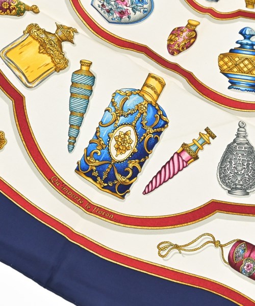 HERMES（エルメス）バンダナ・スカーフ 紺 サイズ:90 レディース/2200656057054