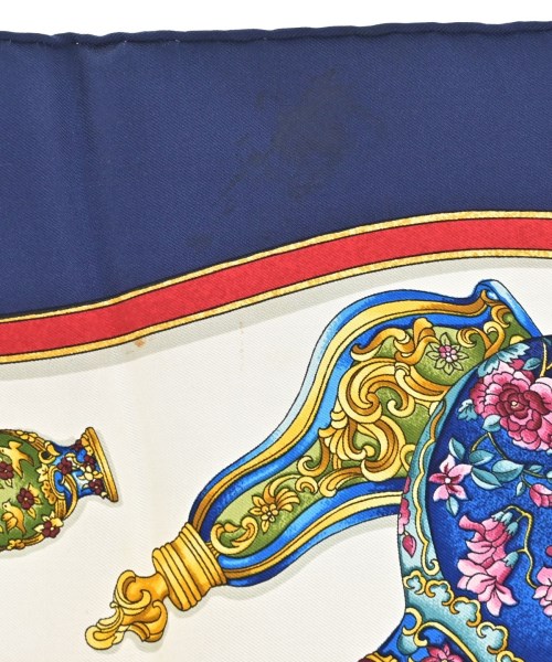 HERMES（エルメス）バンダナ・スカーフ 紺 サイズ:90 レディース/2200656057054