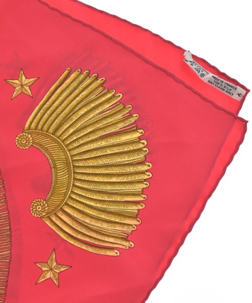 HERMES（エルメス）バンダナ・スカーフ 赤 サイズ:90 レディース/2200656057061