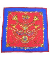 HERMES（エルメス）バンダナ・スカーフ ピンク サイズ:90 レディース/2200656057078