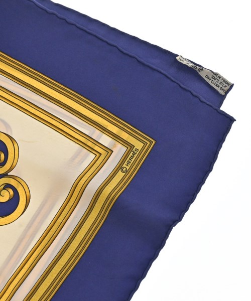 HERMES（エルメス）バンダナ・スカーフ 黄 サイズ:90 レディース/2200656057085
