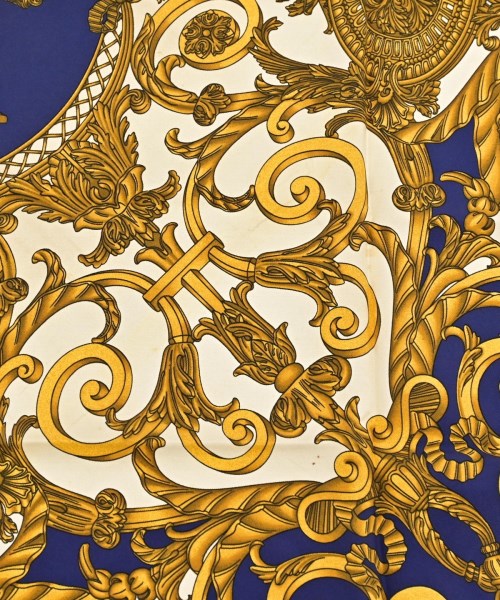 HERMES（エルメス）バンダナ・スカーフ 黄 サイズ:90 レディース/2200656057085