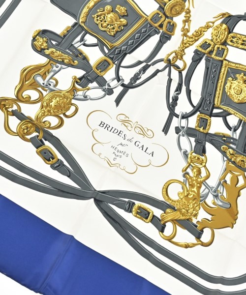 HERMES（エルメス）バンダナ・スカーフ 白 サイズ:90 レディース/2200656057108