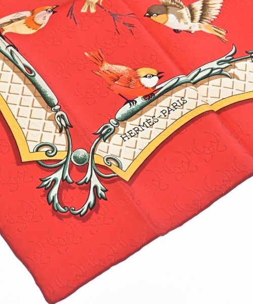 HERMES（エルメス）バンダナ・スカーフ 赤 サイズ:90 レディース/2200656057115
