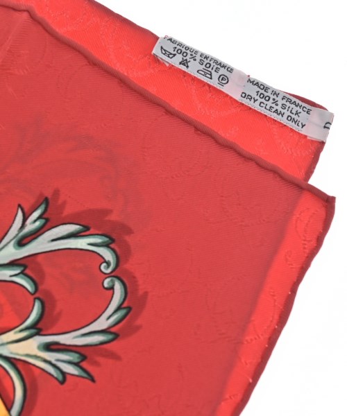 HERMES（エルメス）バンダナ・スカーフ 赤 サイズ:90 レディース/2200656057115