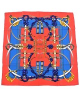 HERMES（エルメス）バンダナ・スカーフ 赤 サイズ:90 レディース/2200656057139