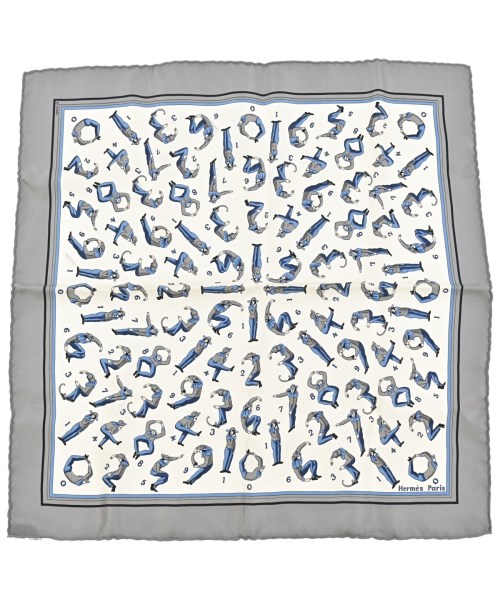 HERMES(エルメス)バンダナ・スカーフ グレー サイズ:45/2200656057146