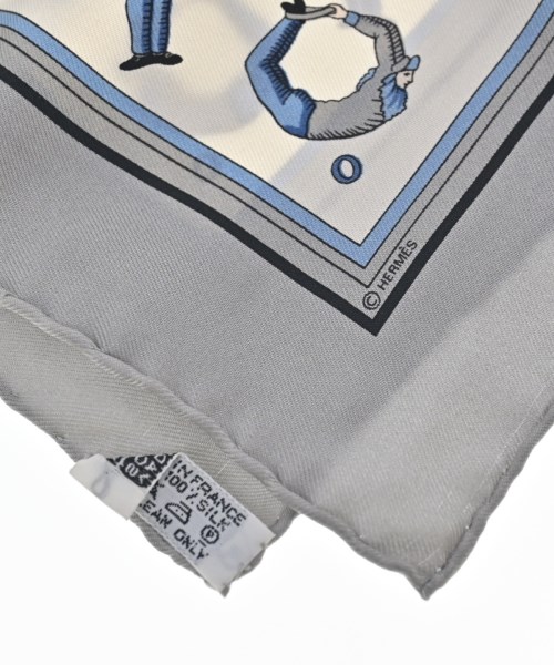 HERMES（エルメス）バンダナ・スカーフ グレー サイズ:45 レディース/2200656057146