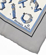 HERMES（エルメス）バンダナ・スカーフ グレー サイズ:45 レディース/2200656057146