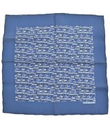 HERMES（エルメス）バンダナ・スカーフ 紺 サイズ:45 レディース/2200656057160