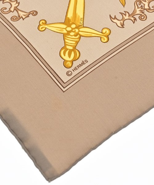 HERMES（エルメス）バンダナ・スカーフ ベージュ サイズ:90 レディース/2200656057184