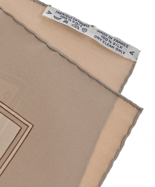 HERMES（エルメス）バンダナ・スカーフ ベージュ サイズ:90 レディース/2200656057184