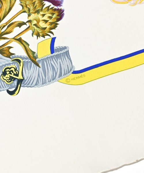 HERMES（エルメス）バンダナ・スカーフ 白 サイズ:90 レディース/2200656057191