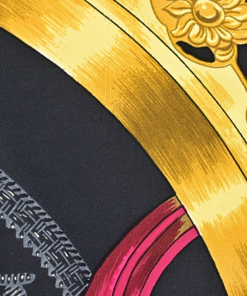 HERMES（エルメス）バンダナ・スカーフ 黒 サイズ:90 レディース/2200656057207