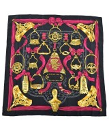 HERMES（エルメス）バンダナ・スカーフ 黒 サイズ:90 レディース/2200656057207