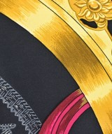 HERMES（エルメス）バンダナ・スカーフ 黒 サイズ:90 レディース/2200656057207