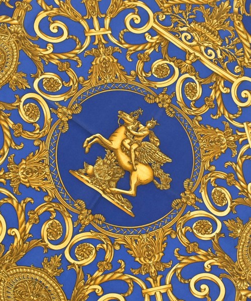 HERMES（エルメス）バンダナ・スカーフ 青 サイズ:90 レディース/2200656057252