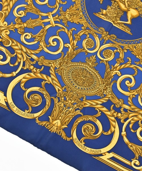 HERMES（エルメス）バンダナ・スカーフ 青 サイズ:90 レディース/2200656057252