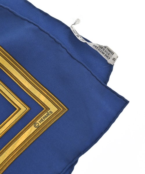 HERMES（エルメス）バンダナ・スカーフ 青 サイズ:90 レディース/2200656057252