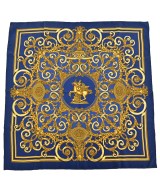 HERMES（エルメス）バンダナ・スカーフ 青 サイズ:90 レディース/2200656057252