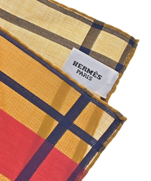HERMES（エルメス）バンダナ・スカーフ 黄 サイズ:- レディース/2200656057276