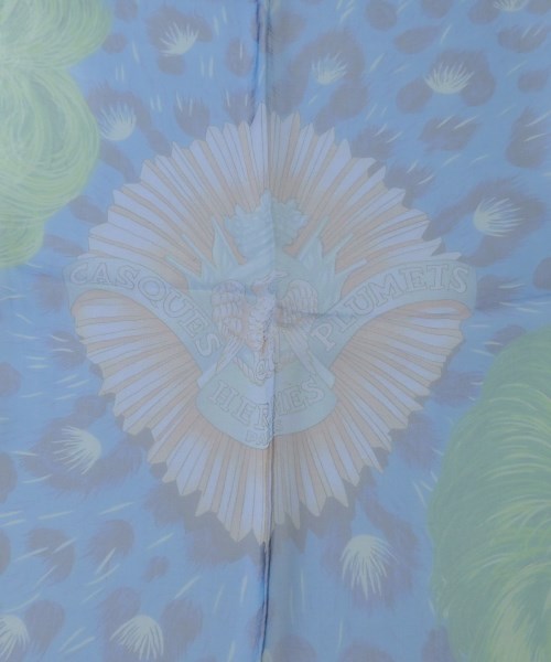 HERMES（エルメス）バンダナ・スカーフ 青 サイズ:140 レディース/2200656780020