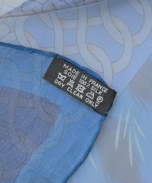 HERMES（エルメス）バンダナ・スカーフ 青 サイズ:140 レディース/2200656780020