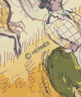 HERMES（エルメス）バンダナ・スカーフ 黄 サイズ:90 レディース/2200656861385