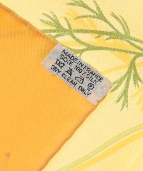 HERMES（エルメス）バンダナ・スカーフ 黄 サイズ:- レディース/2200656861798