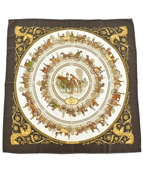 HERMES(エルメス)バンダナ・スカーフ 白 サイズ:90/2200656861811