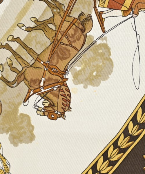 HERMES（エルメス）バンダナ・スカーフ 白 サイズ:90 レディース/2200656861811