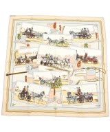 HERMES（エルメス）バンダナ・スカーフ 白 サイズ:90 レディース/2200656861866