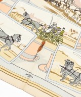 HERMES（エルメス）バンダナ・スカーフ 白 サイズ:90 レディース/2200656861866