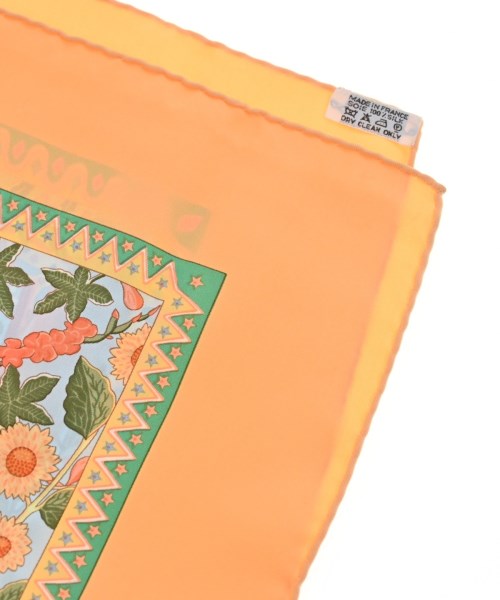 HERMES（エルメス）バンダナ・スカーフ 黄 サイズ:90 レディース/2200656861873